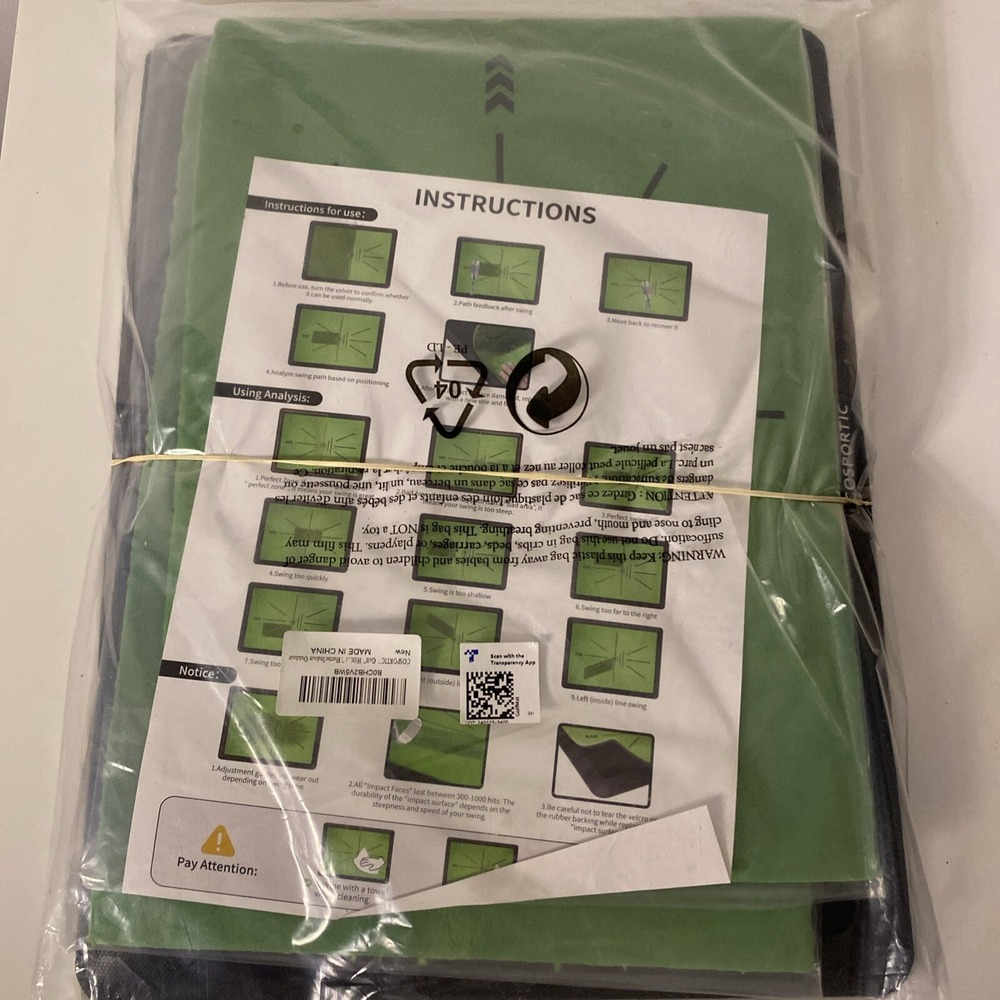 COSPORTIC Golf Hitting Mat, and Golf Training Mat for Swing Path Feedback